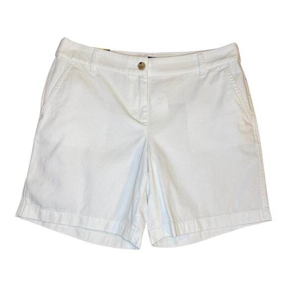 NEW J. Crew Women’s Size 8 White‎ 7" Classic Chino Short NWT - Picture 2 of 6